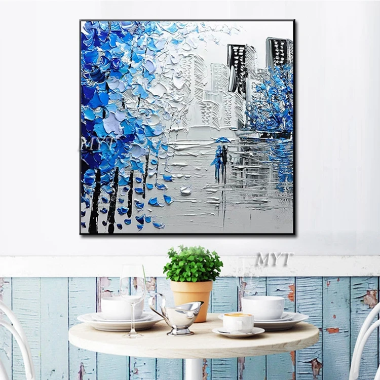 
Hand-painted Abstract 3D Thick Oil Painting Home Decoration Building Wall Art Drawing 