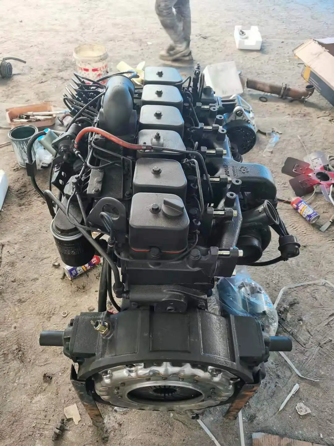 Original engine used low mileage  6BT truck diesel/On sale in large quantities