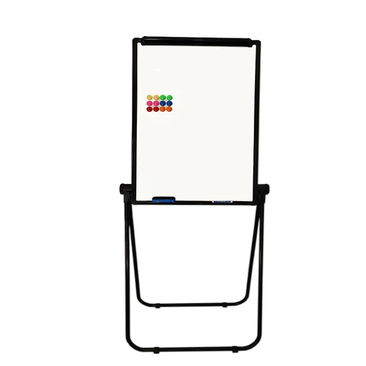 U Dual-Face White Board flip chart folding double side dry erase black slate chalk boards stationery