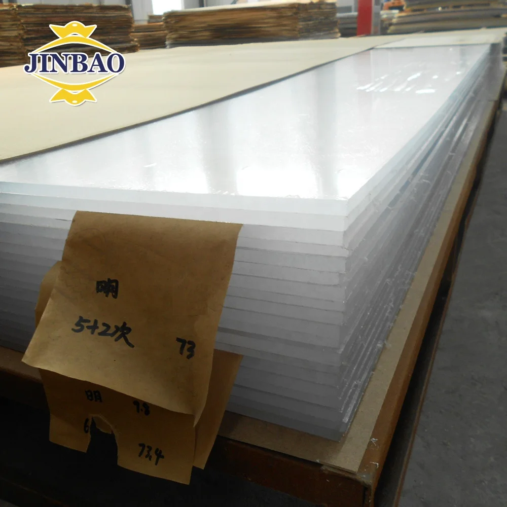 JINBAO Mica black perspex 8 x 4 solid sheets machinable buy acrylic plastic 3mm white