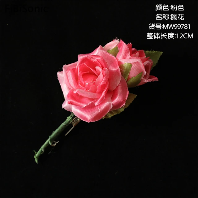 
FiBiSonic Wedding Corsage Simulation Rose Decoration Flower INS Style Photo Background Layout 