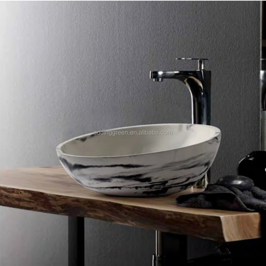 Concrete bathroom sink Concrete Terrazzo bathroom sink basin