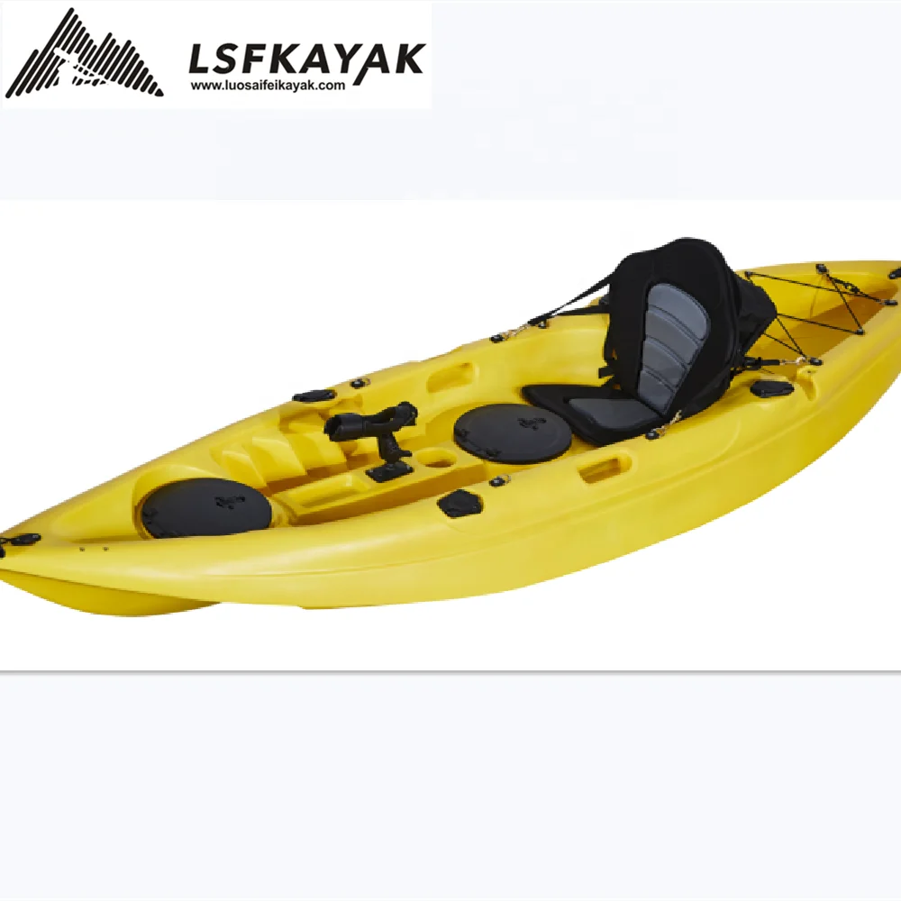 LSF Single Seat One Person 9FT Fishing Sit On Top Canoe LLDPE Plastic Kayak