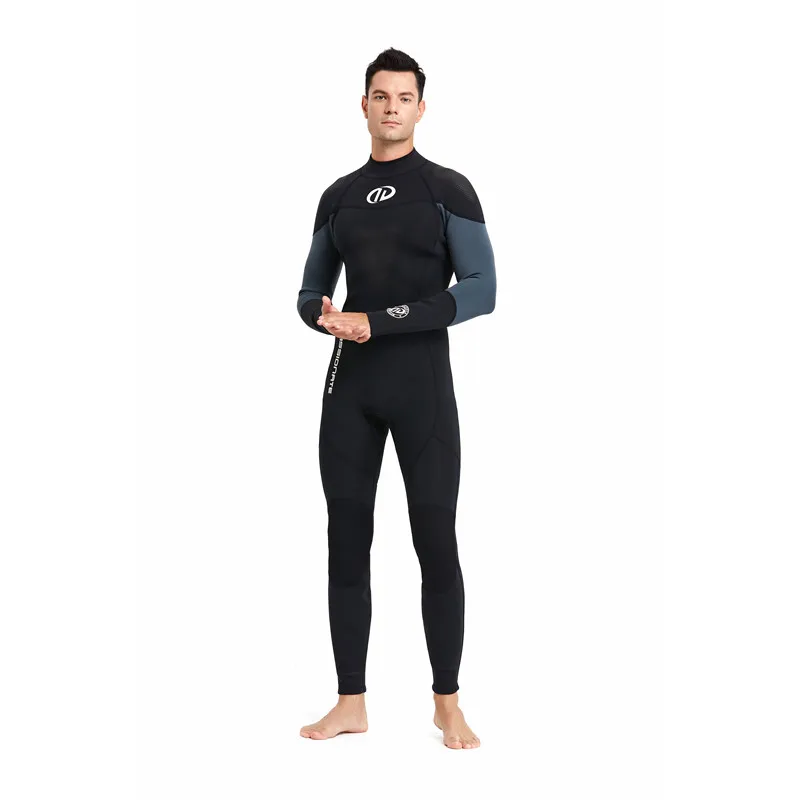 Customized wetsuit front zipper thermal recycled neoprene dive suit 3 mm yamamoto 3mm freediving wetsuit for men