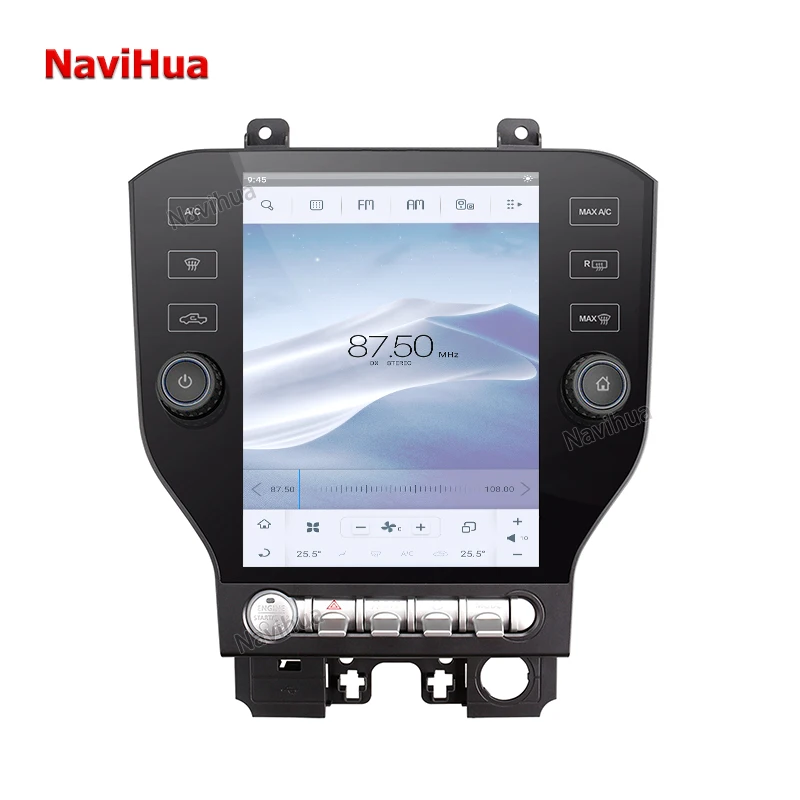 Автомагнитола NAVIHUA с сенсорным экраном 10 4 дюймов Android 128 г магнитола DVD-плеер GPS-навигация для Ford Mustang 2014