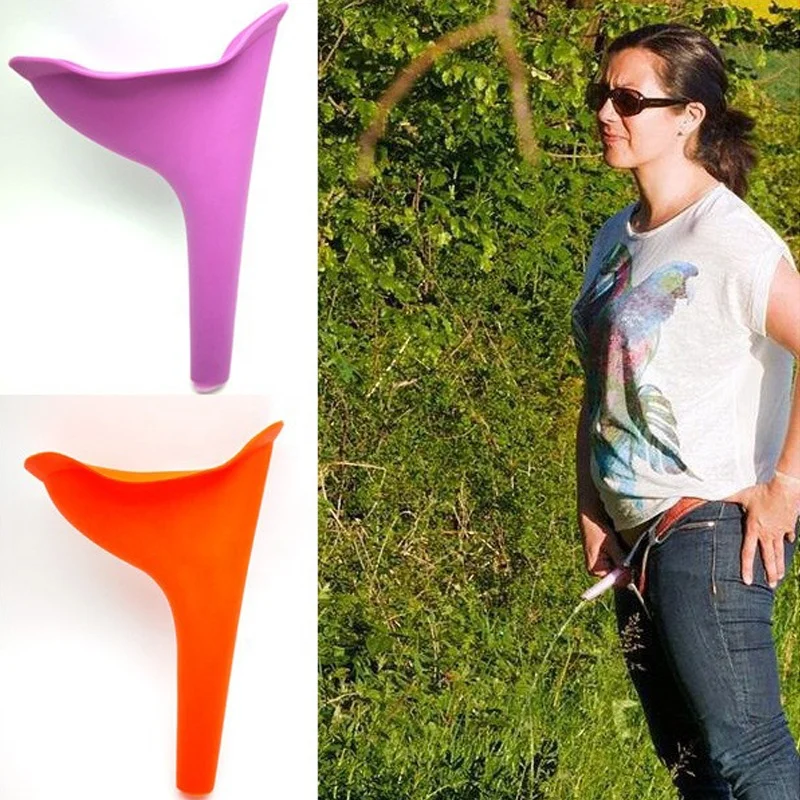 Soft Female Urination Device Travel Outdoor Standing Pee Emergency Reusable Women Urinal Funnel