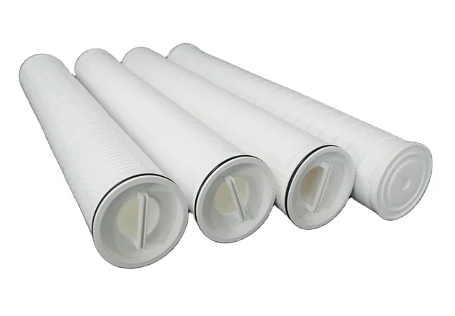 Industrial filter cartridge precision water purification 10 inch folded cartridge high flow folded spot wholesale