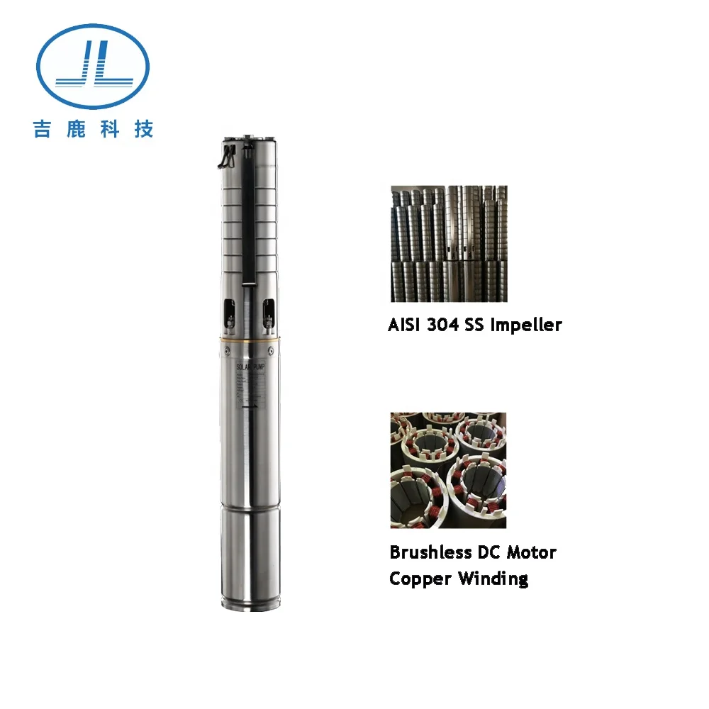 3SSC6/70-D90/1100  304 stainless steel solar dc submersible pump well pump irrigation system