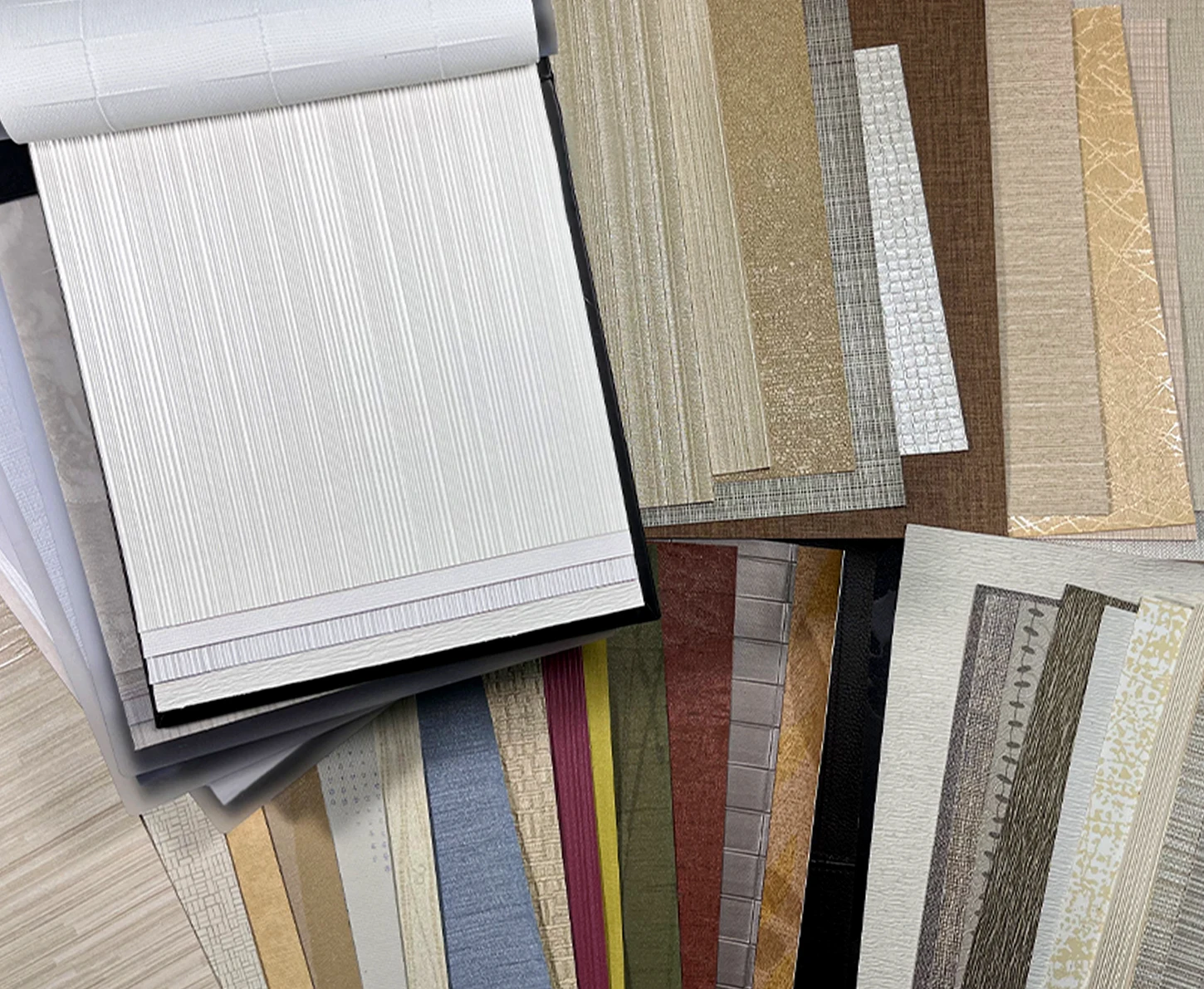 WIS 058-083 Free Sample Water proof Vinyl PVC Leather Wallpaper  Wall paper Rolls