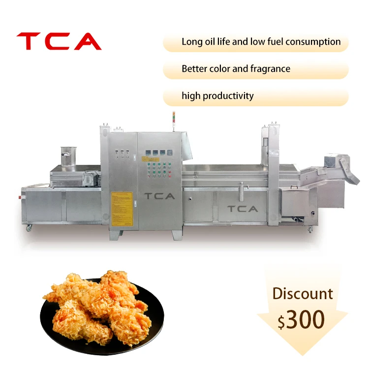 full automatically pork rinds  brosted chicken fryed machine/french fries continuous fryer