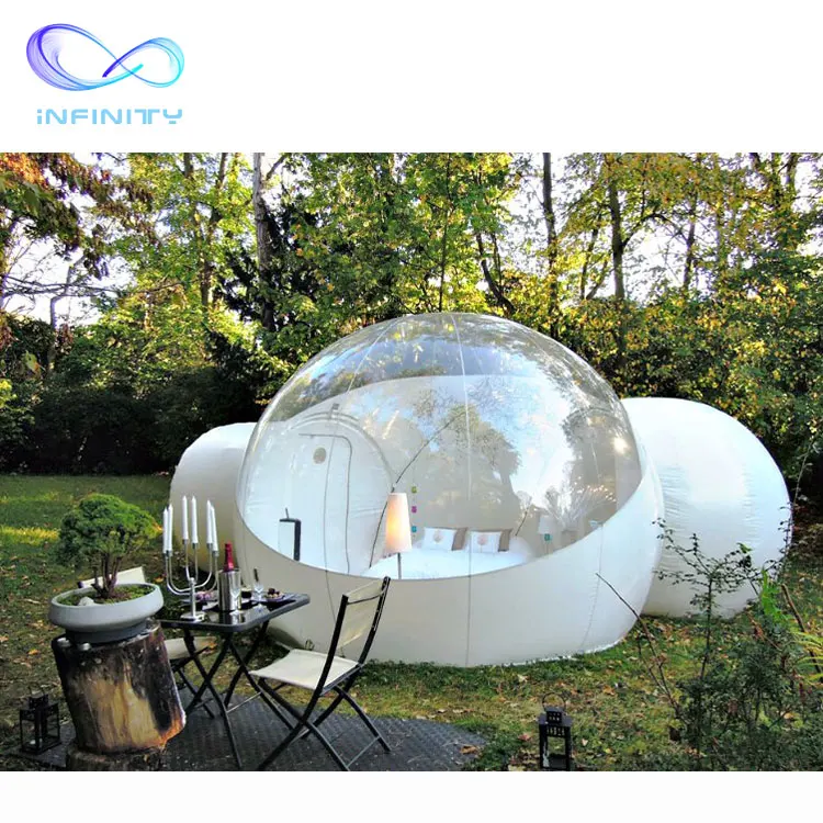 Transparent Bubble Dome Tent PVC inflatable bubble tent outdoor kids inflatable bubble house bouncy with balloon