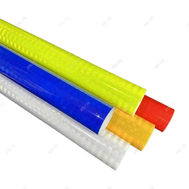 1.22m*45.7m High Intensity Prismatic Retro Safety  Reflective Printable Honeycomb Vinyl Roll for Road Sign