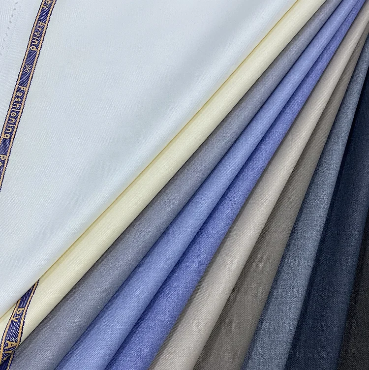 Fashionable Soft Plain High Quality Wholesale TR Polyester Rayon Mens Suiting Fabric