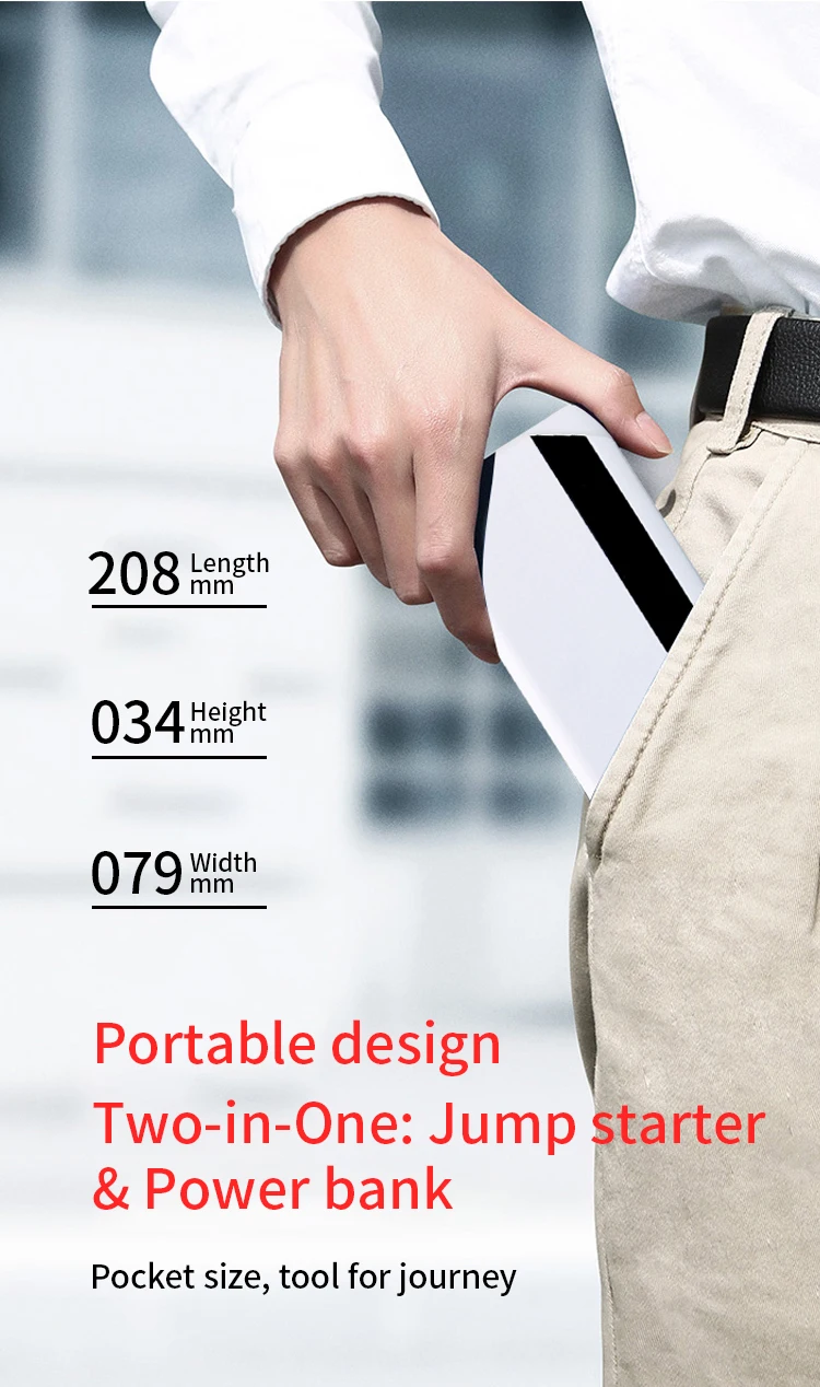 12V 15000mAh Wholesale mini car battery jump starter power bank for charge laptop