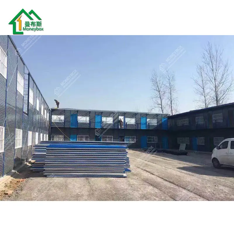 Quality Guarantee 1-3 Floors Homes Temporary Hostel Prefab Sandwich Panel Steel Frame K-Type Prefabricated Houses