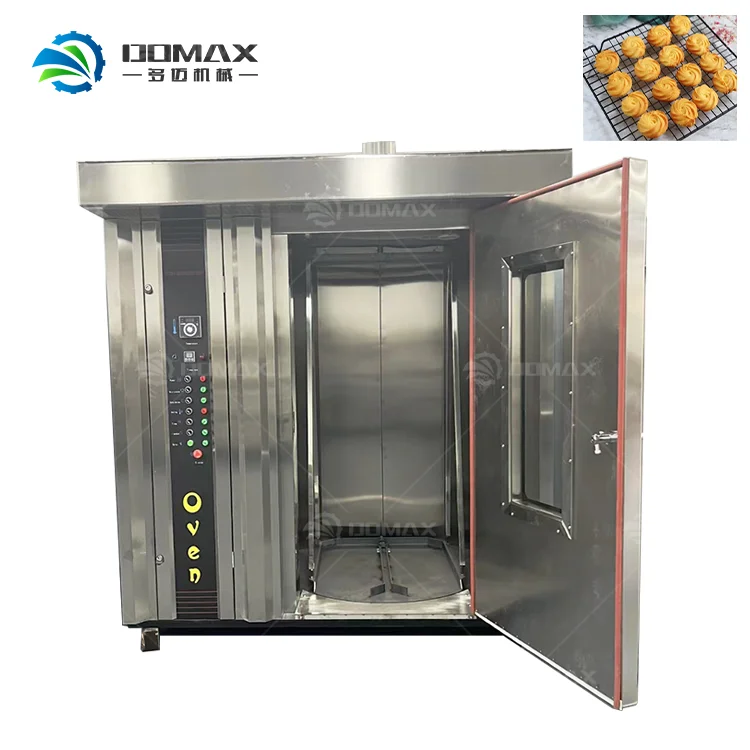 Factory sirect sale Gas Hot Air Convection Rotary Oven 10 Trays