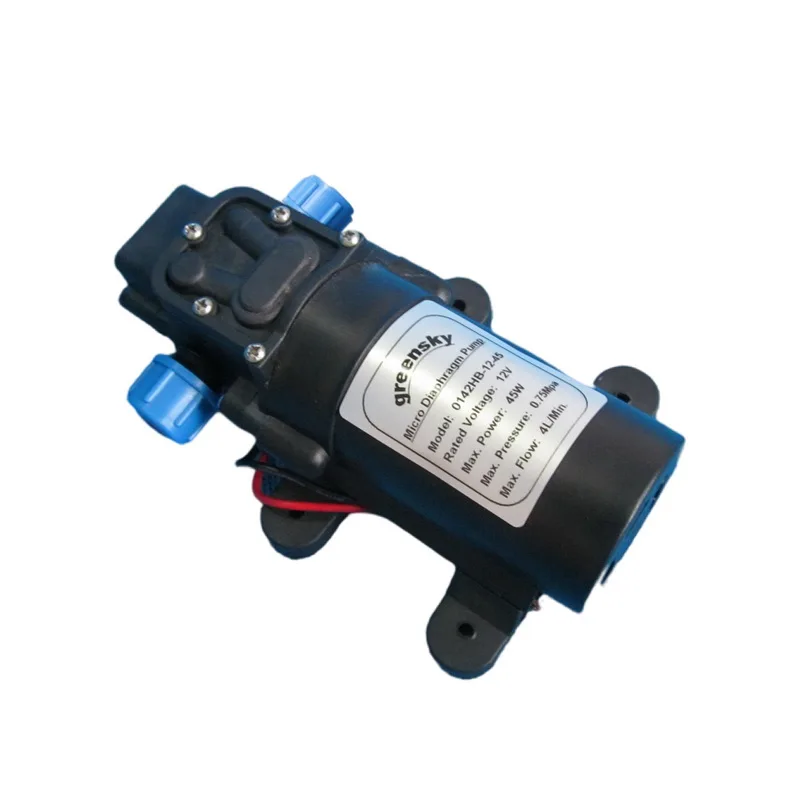 Grimmsky Factory Directly Sale Return Valve Type 4L/Min 12V DC 45W High Pressure Water Pump For Car Wash