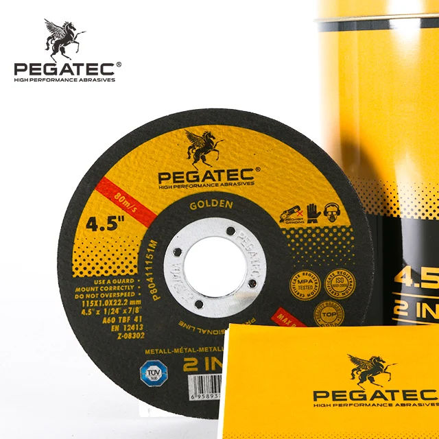 Pegatec Ultrathin 4.5inch 115mm cut off disk for metal