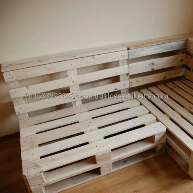 HOT SALE VINTAGE  WOODEN PALLET SOFA PINE WOOD PALLET SOFA PALLET FURNITURE