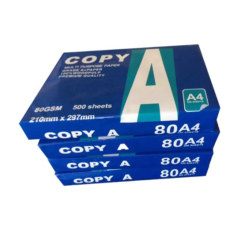 Best selling White Bond Paper A4 80 GSM 70 Gram Copy Paper / Bond paper for sale