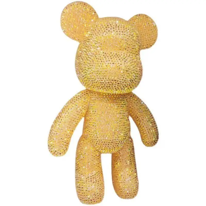 18cm/23cm/33cm/53cm/72cm Hot DIY Handmade Diamond Painting Violent Bear With Glue Pencil Gems Little Tray Toolkits