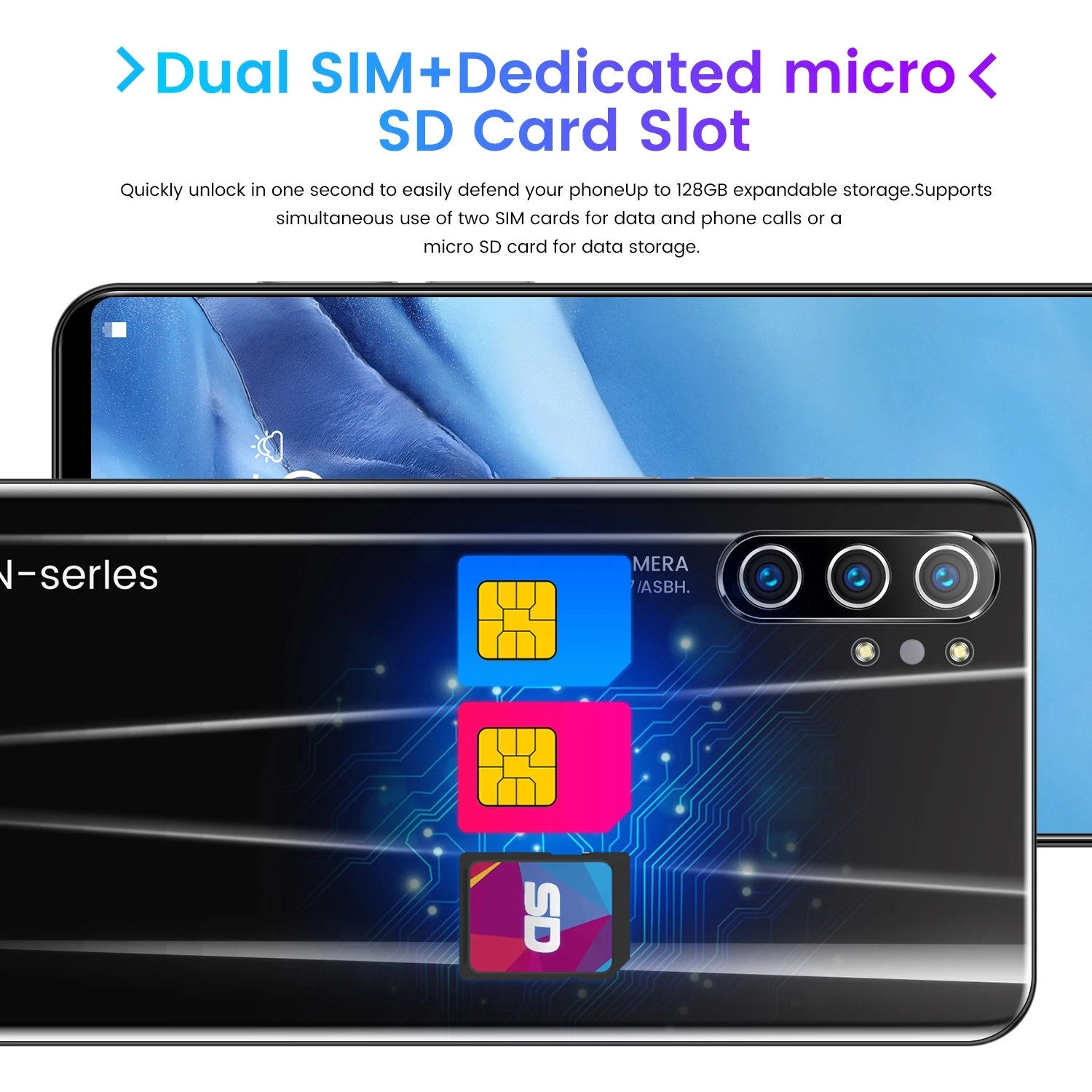  Смартфон Note10 + 4 Гб 64 ГБ 8 Мп 13 МП 4800 мАч недорогие разблокированные сотовые телефоны на базе Android 9 1 смартфоны с двумя Sim-картами