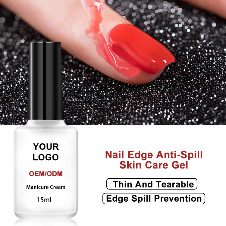 OEM Nail Tool Oil Glue Anti-Spilling Peeling Liquid Tape White Latex Gel Primer Skin Defender Gel Oil