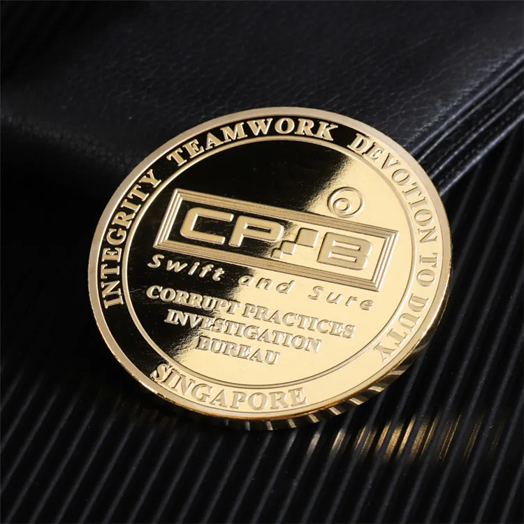 Custom Design Metal Challenge Gold Coin Enamel Challenge Coin Silver Coins