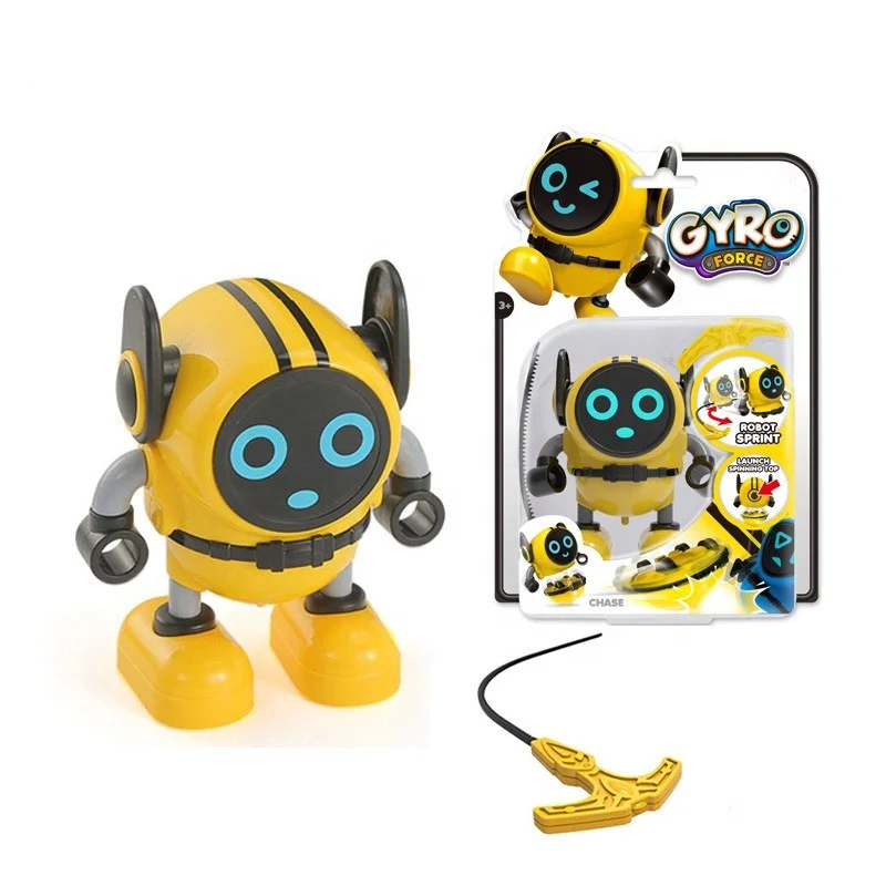 Kids mini gyro force spinning robot toys novelty game toy children gift