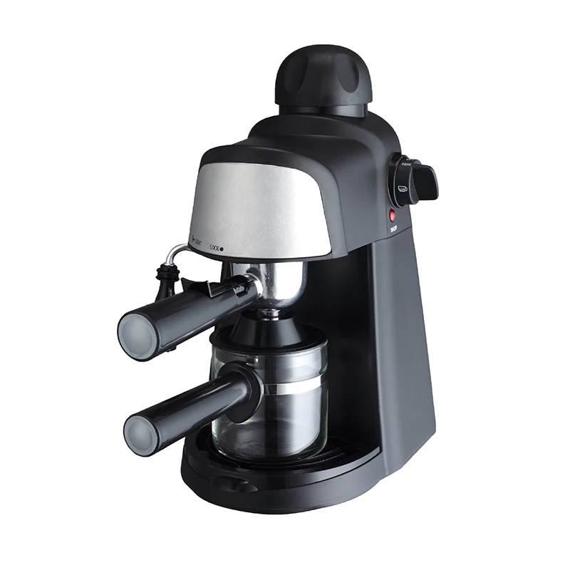 Home Office Coffee Maker 4 Cups Semi-Automatic Steam Wand Milk Froth Machine Integrated Small Espresso Coffee Machine