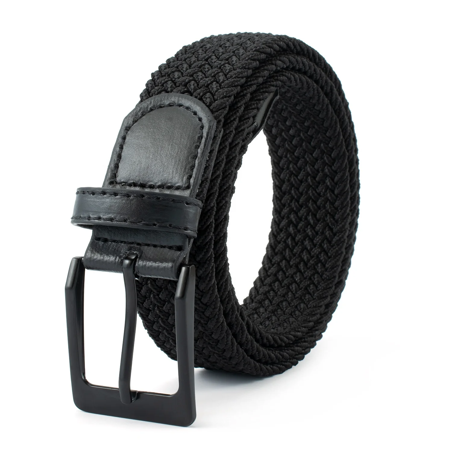 Fashion Casual High Quality Men Elastic Braided Woven Belt Unisex Sport Golf Jeans Pants Stretch Elastic Belts