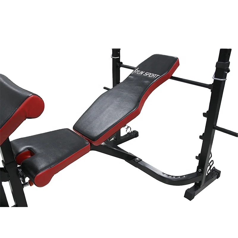 Home Gym Exercise Biceps Triceps Curl Flat Weight Multi Bench Press