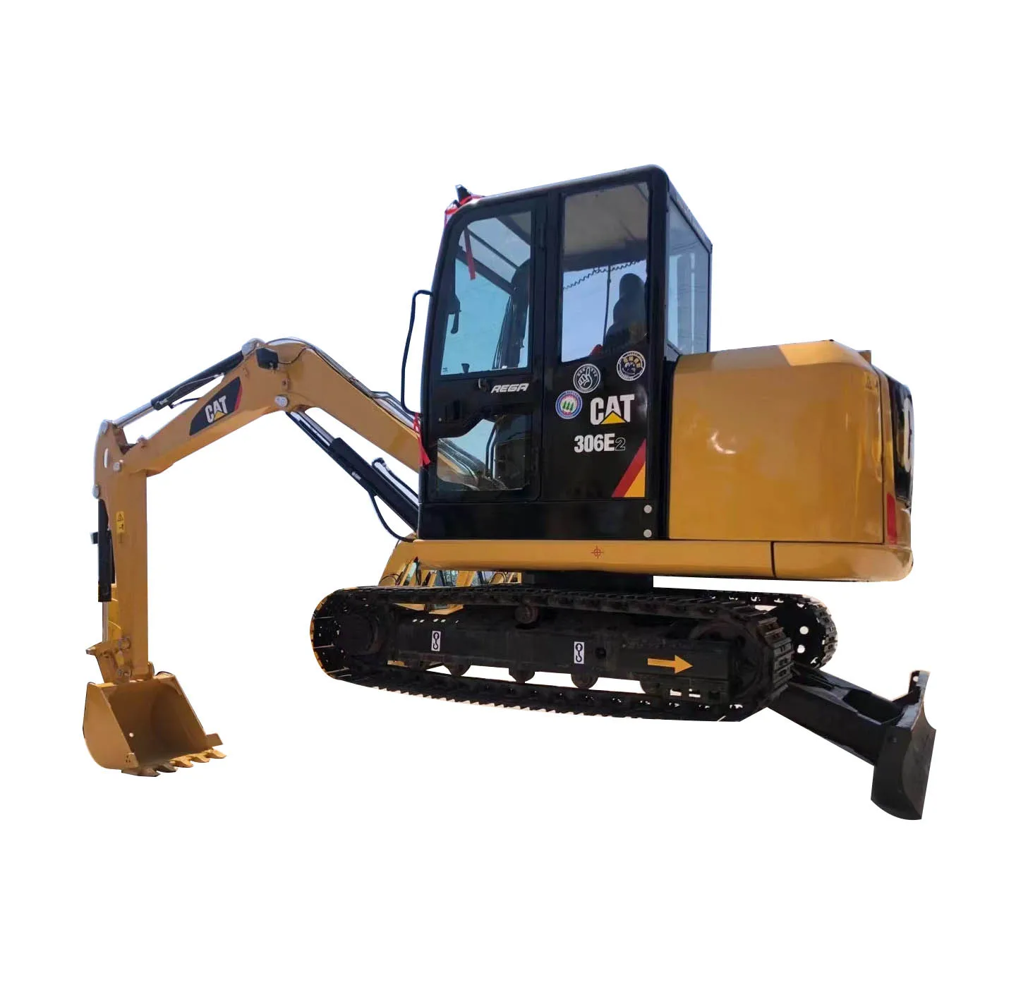 original USA Earthmoving Machinery Used caterpillar 6 ton excavator Second hand mini digging machine with good  condition