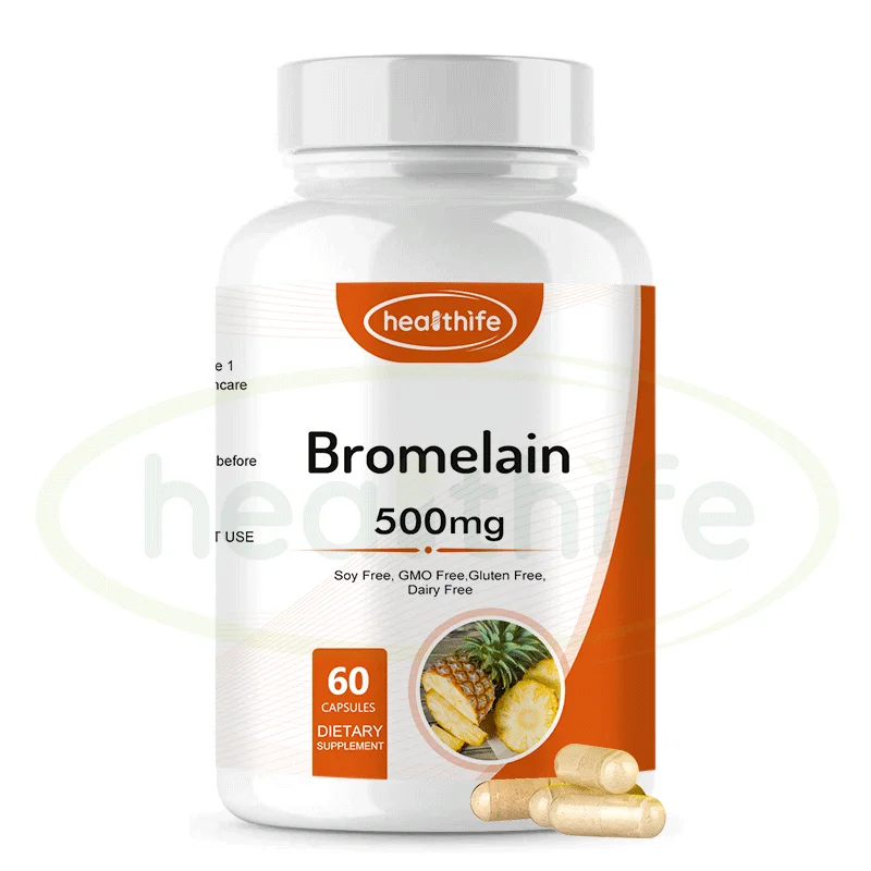 Healthife 500mg/60capsules/Bottle Bromelain Capsules