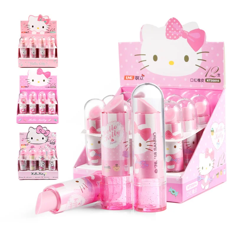 Topsthink Hello Kitty Lipstick Design Student Eraser Rubber Children Eraser Office School Supplies