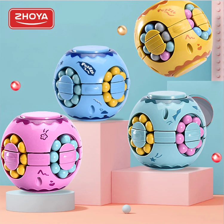 3 Colors magic cube puzzle Educational Fidget Puzzle Ball plastic magic puzzle cube for kids