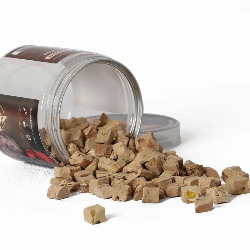 Wholesale raw OEM freeze dried chicken liver meat cat pet dog treats food manufacture for dog pet dental health