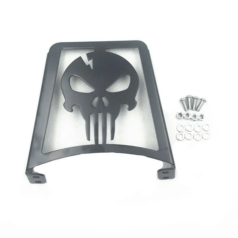 
Motorcycle Skull Sissy Bar Luggage Rack For Harley Sportster XL1200R XLH883 FXST Softail FLSTSC 