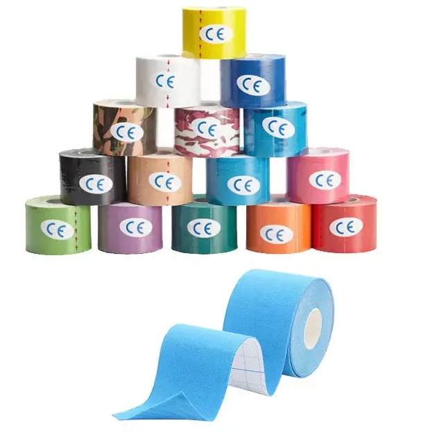 Wholesale Waterproof Custom Printed Logo 2.5cm*5m Kinesiology Skin Tape Fitness Workout Football Turf Tape Sports With