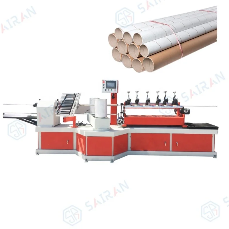 Durable perfect service multiple knives toilet paper roll core making machine