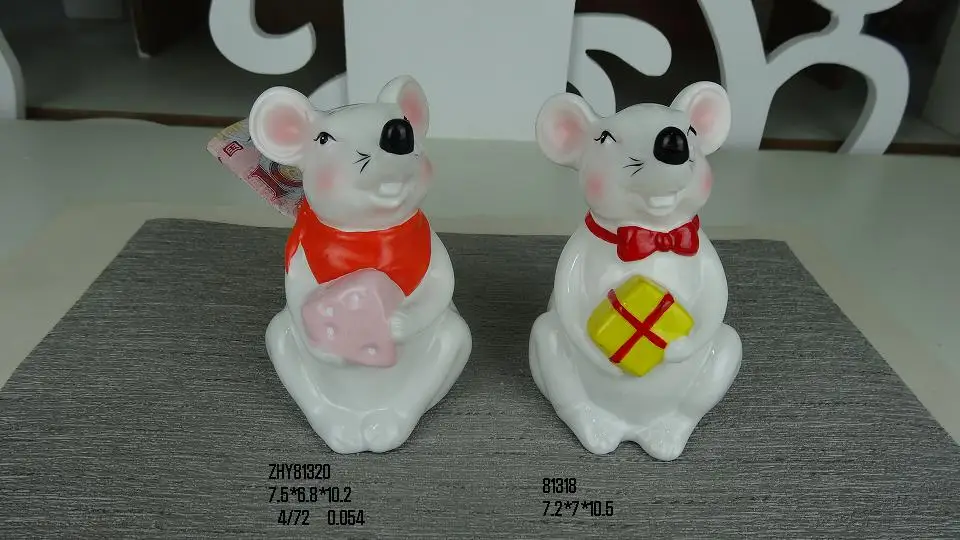 Year of The Rat Mouse Piggy Bank 2020 Chinese New Year Mouse Mascot Doll Piggy Banks Gift for Kids Novelty