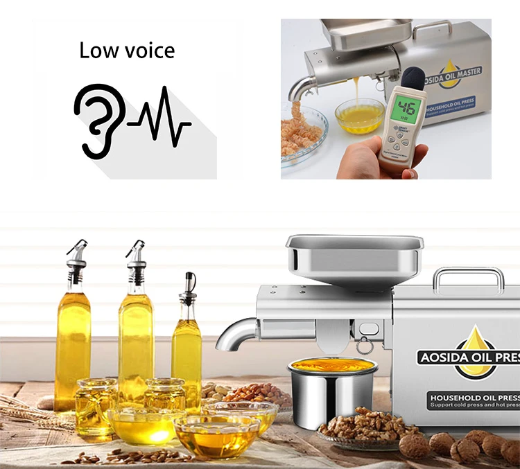 Высокая эффективность мини автоматическая нержавеющая сталь арахисовое масло пресс машина