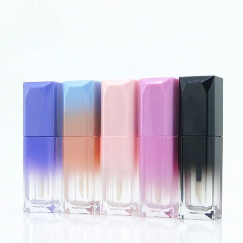 labial enamel tube multicolor gradient lip enamel tube lip glaze empty pipe lipstick