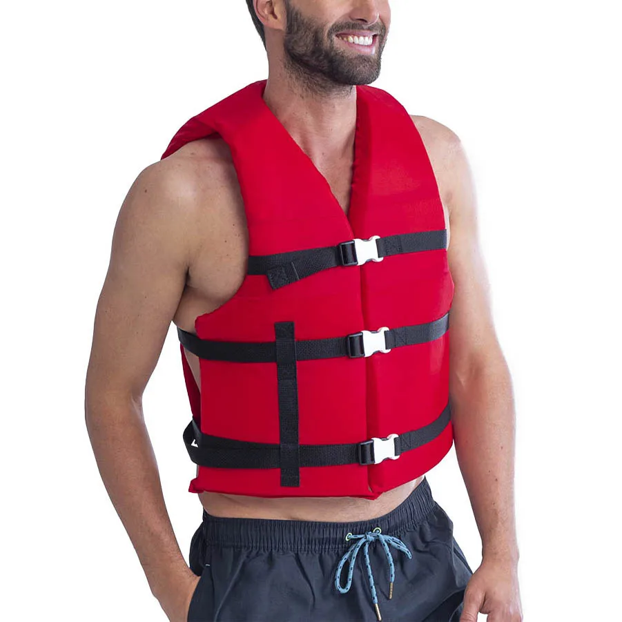 Wholesale watersports lightweight life jackets swimming float vest with reflective strips ocean life vest