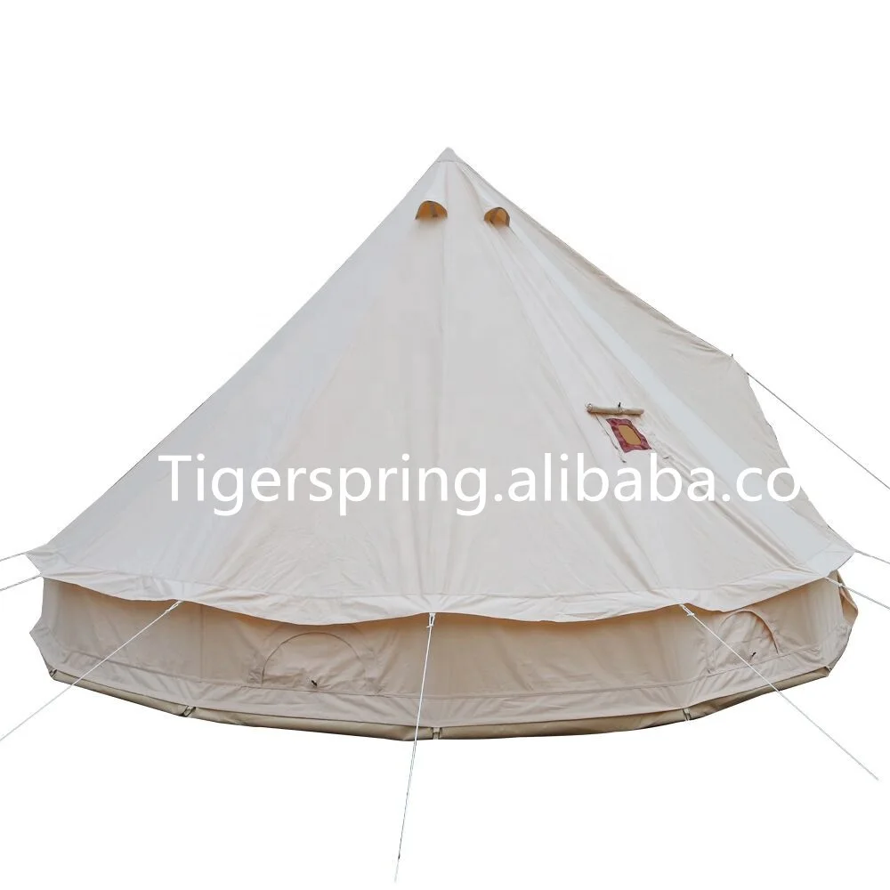 Waterproof Outdoor Camping Cotton Canvas 5m Bell Tent Teepee Yurt Glamping Tent