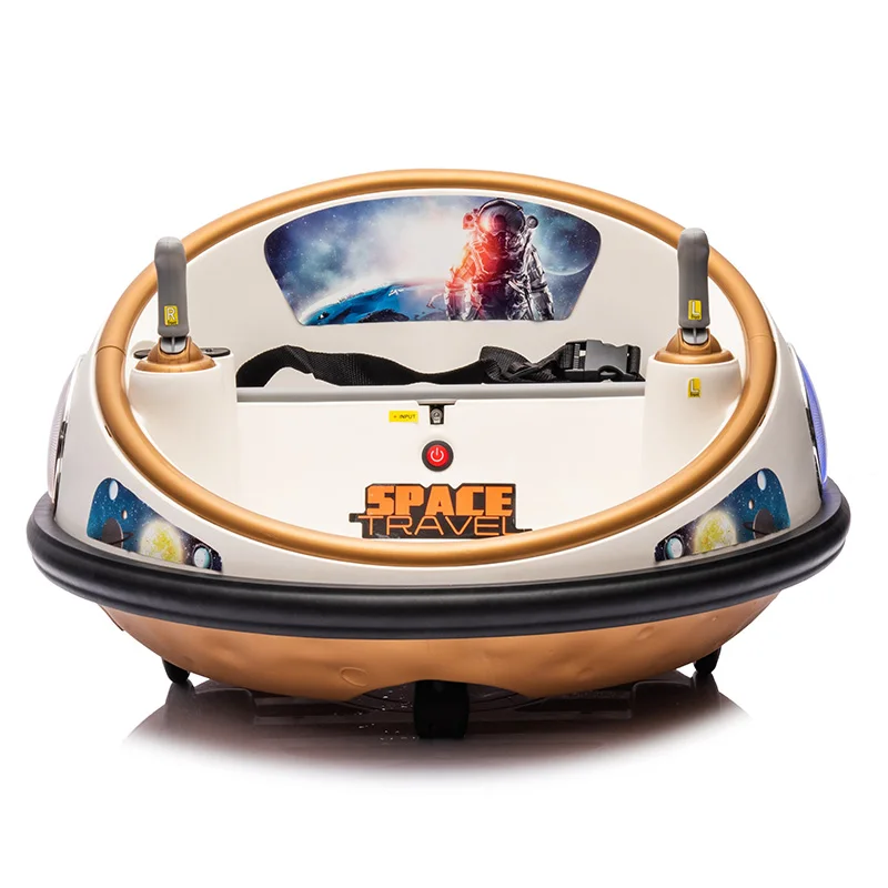 Factory Selling Kids Sticker Race Car 6V 12V Electric Remote Control Toy Vehicle Car 360-Degree Spin Ride On Bumper Car