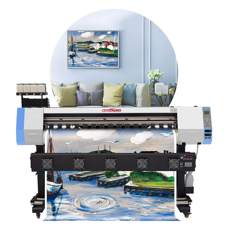 Low cost 1.6m 1.8m 3.2m 5 feet width intelligent oil-based dx5 eco solvent digital inkjet printer