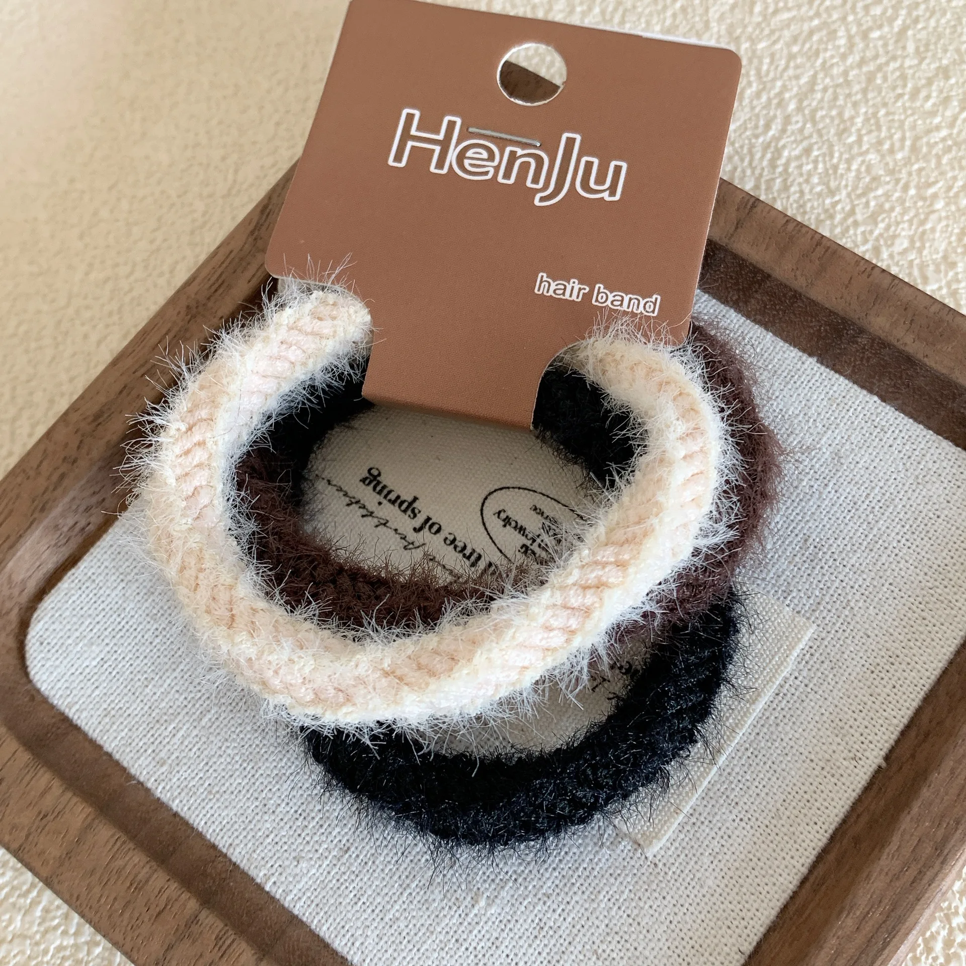 Europe And America Infant Hairband Kids Hair Bow With Elastic Band Personalized Elegance Plush Korean Kids Hair Band for Girl