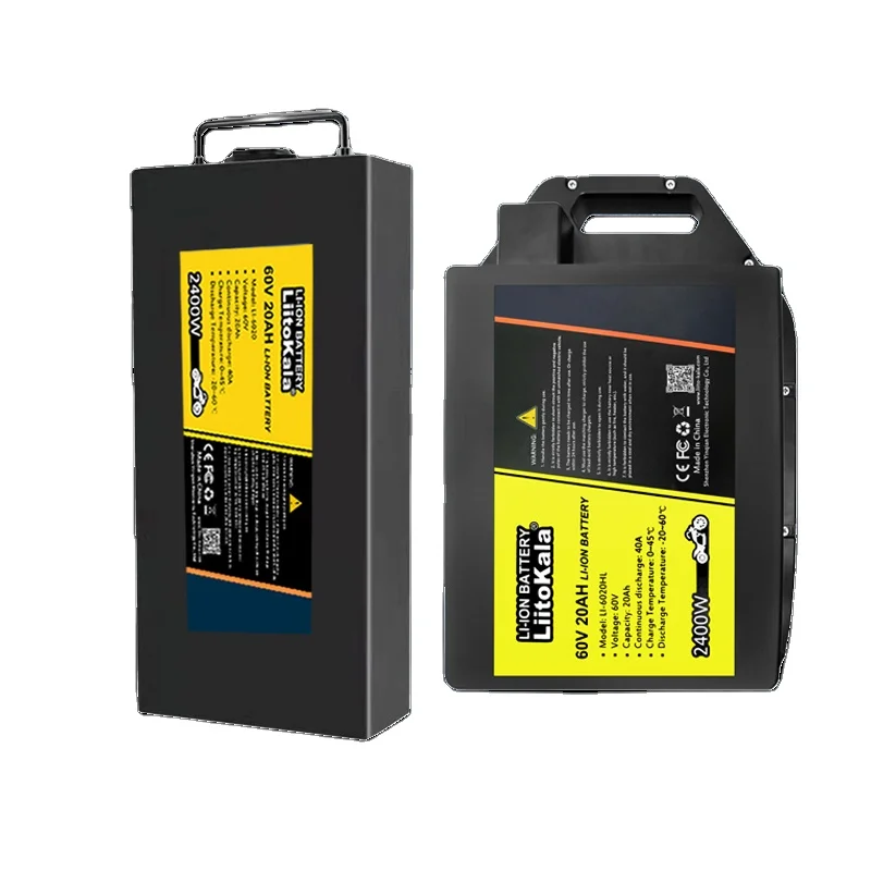 LiitoKala 60V 20ah Electric Motorcycle Waterproof Lithium Battery 18650 CELL 500w-2400W Use for Citycoco Scooter Bicycle