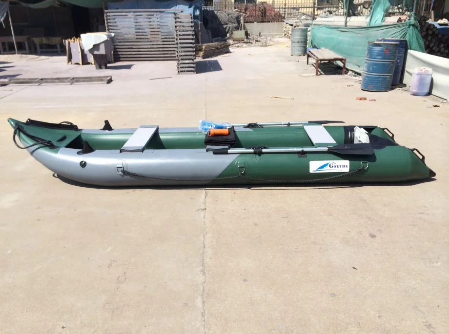 GTK410   Goethe Goboat CE PVC Boat 13.5ft Inflatable Boat Sea Fishing Rowing Kayak